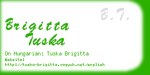 brigitta tuska business card